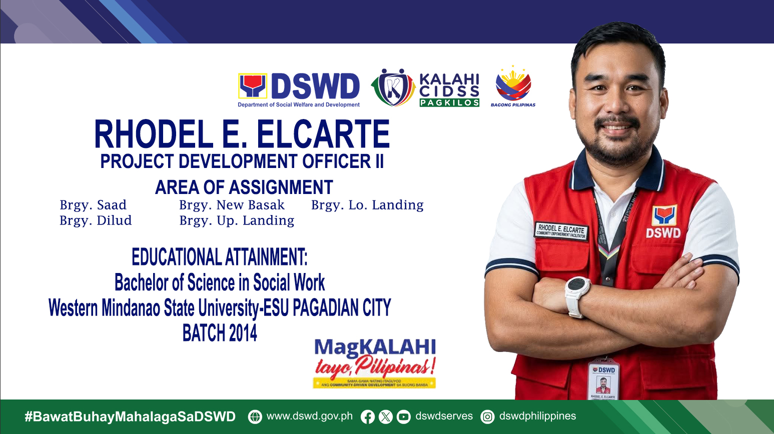 Rhodel E. Elcarte, Project Development Officer II