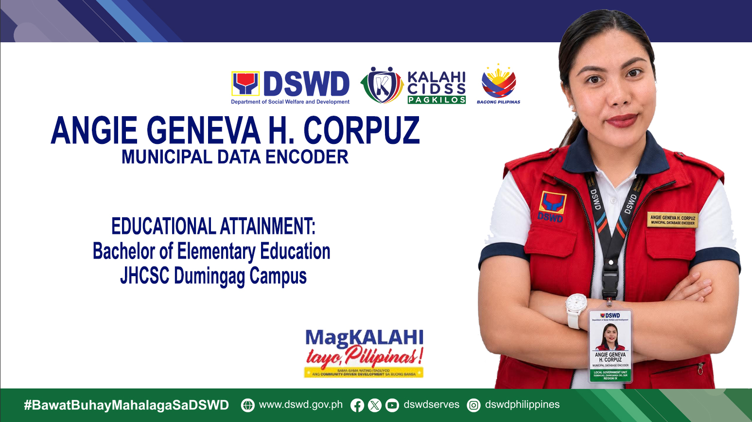 Angie Geneva H. Corpuz, Municipal Data Encoder