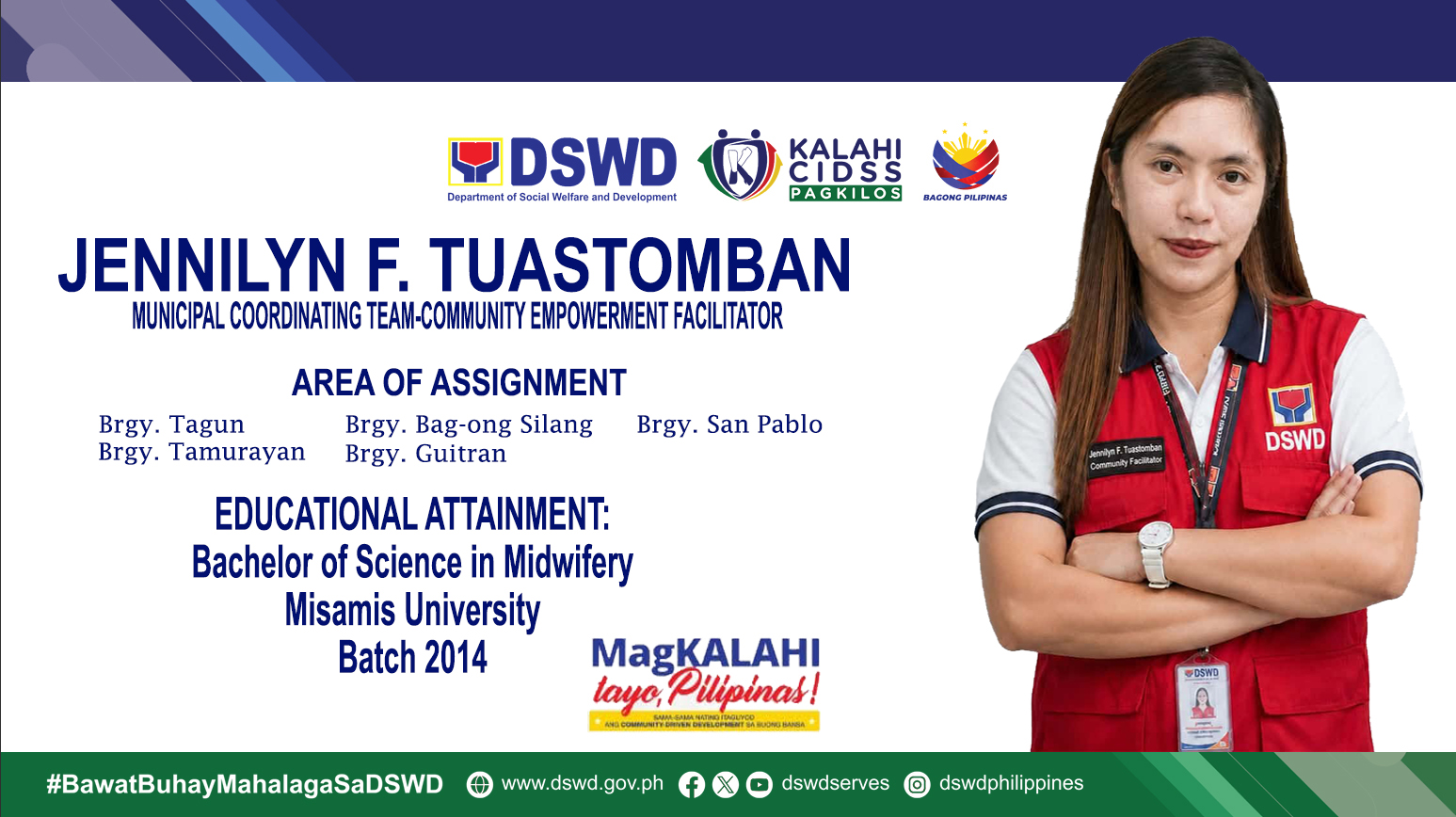 Jennilyn F. Tuastomban, Community Empowerment Facilitator