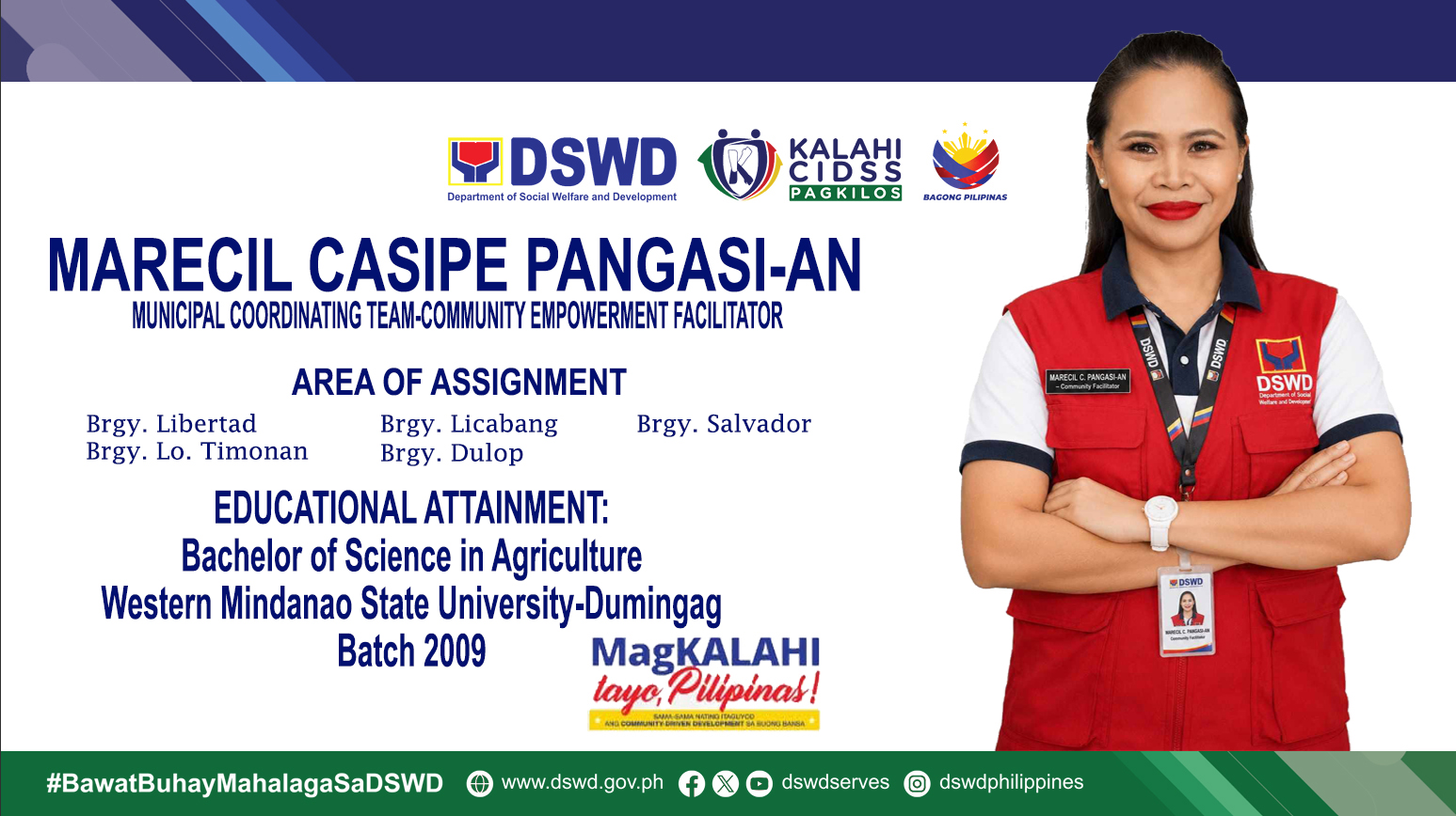 Marecil Casipe Pangasi-an, Community Empowerment Facilitator