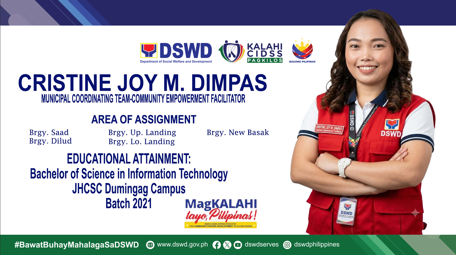 Cristine Joy M. Dimpas, Community Empowerment Facilitator