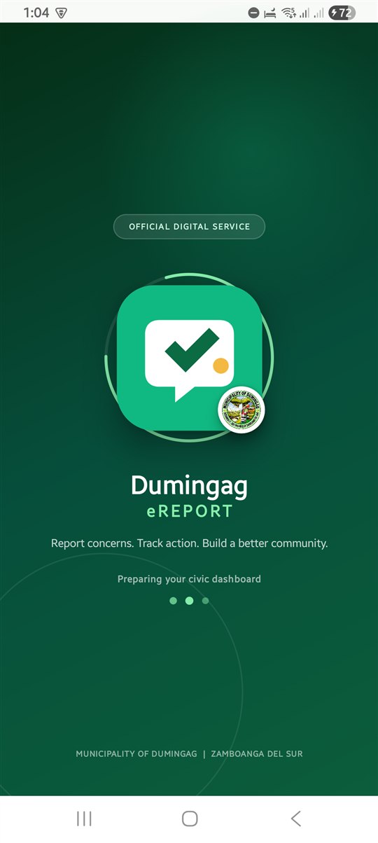 Dumingag eReport official splash screen